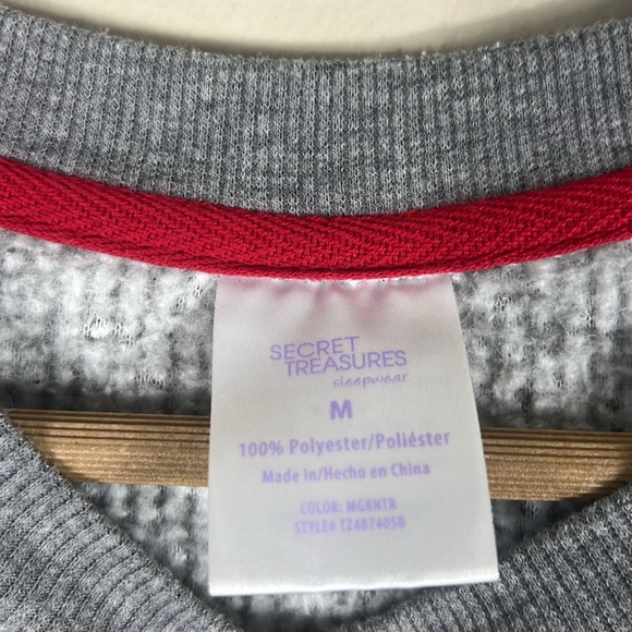 Secret Treasures Gray Penguin Fleece Winter Sweater - Picture 4 of 4